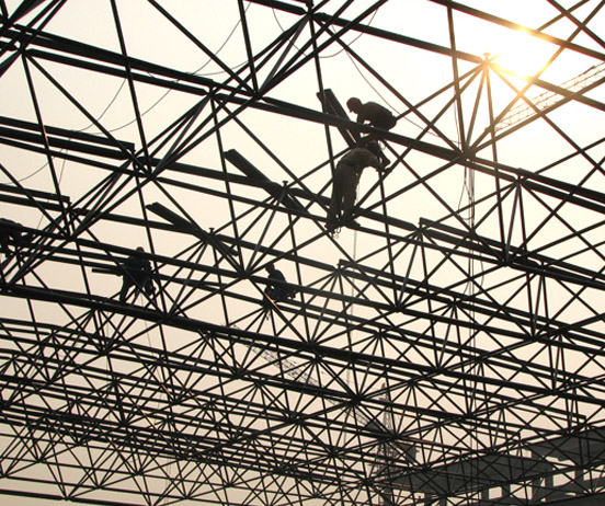 陕西厂房网架安装