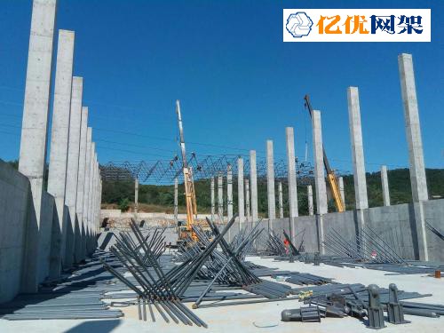 陕西料棚网架设计